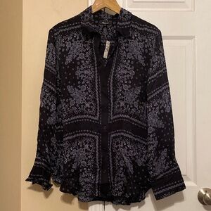 Madewell relaxed button up shirt in bandana print